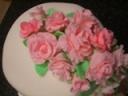2Tier Rose Fondant Cake top
